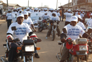 Motorcyclists were a key part of the parade during the observance of IDDR and the launch of the Campaign on 6 Dec 2012