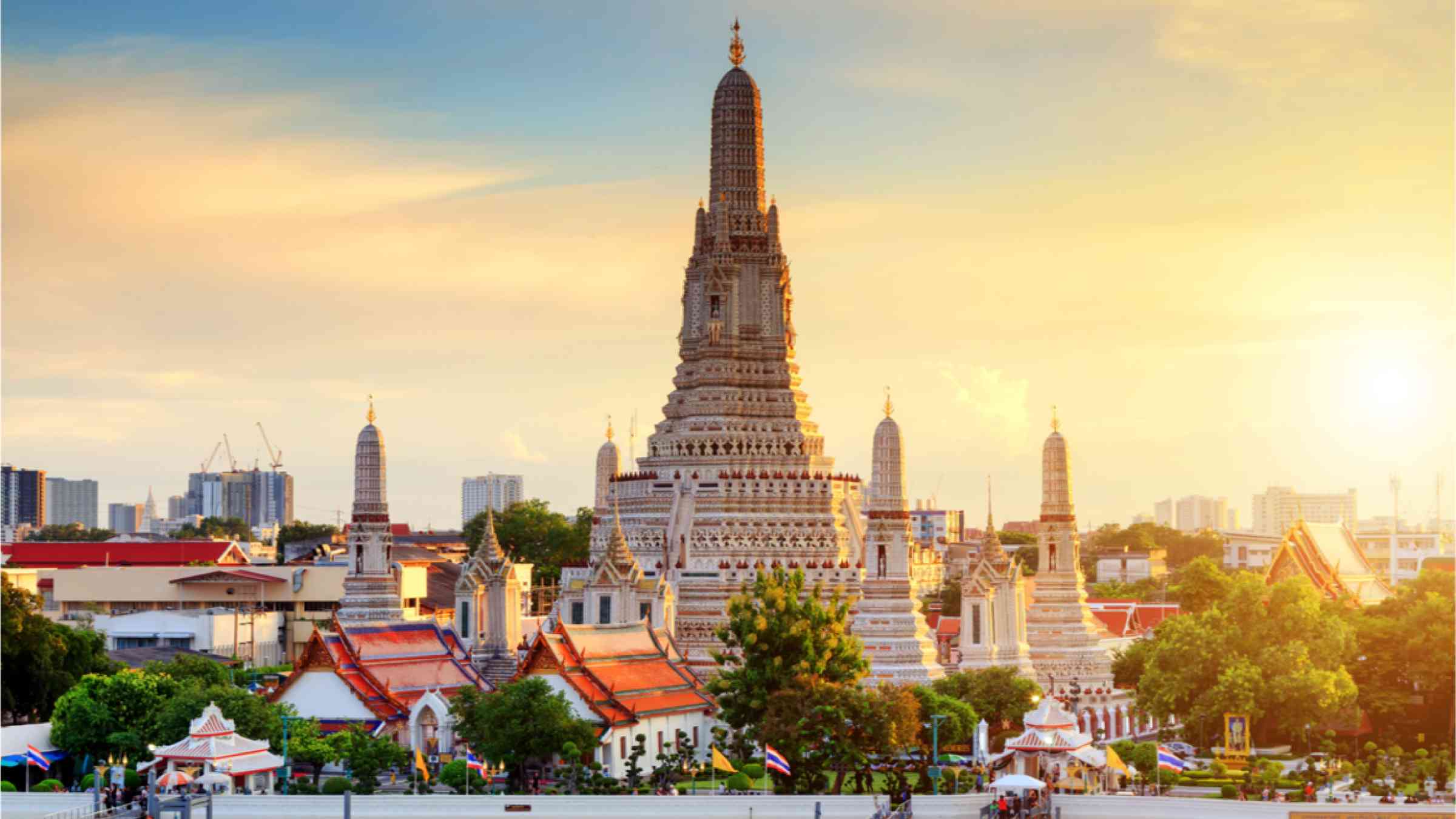 Temple Wat Arun in Bangkok in Thailand.