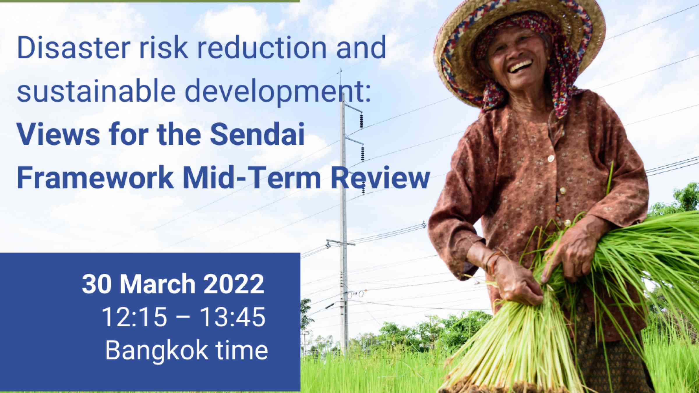 Disaster risk reduction and sustainable development: views for the Sendai Framework Mid-Term Review