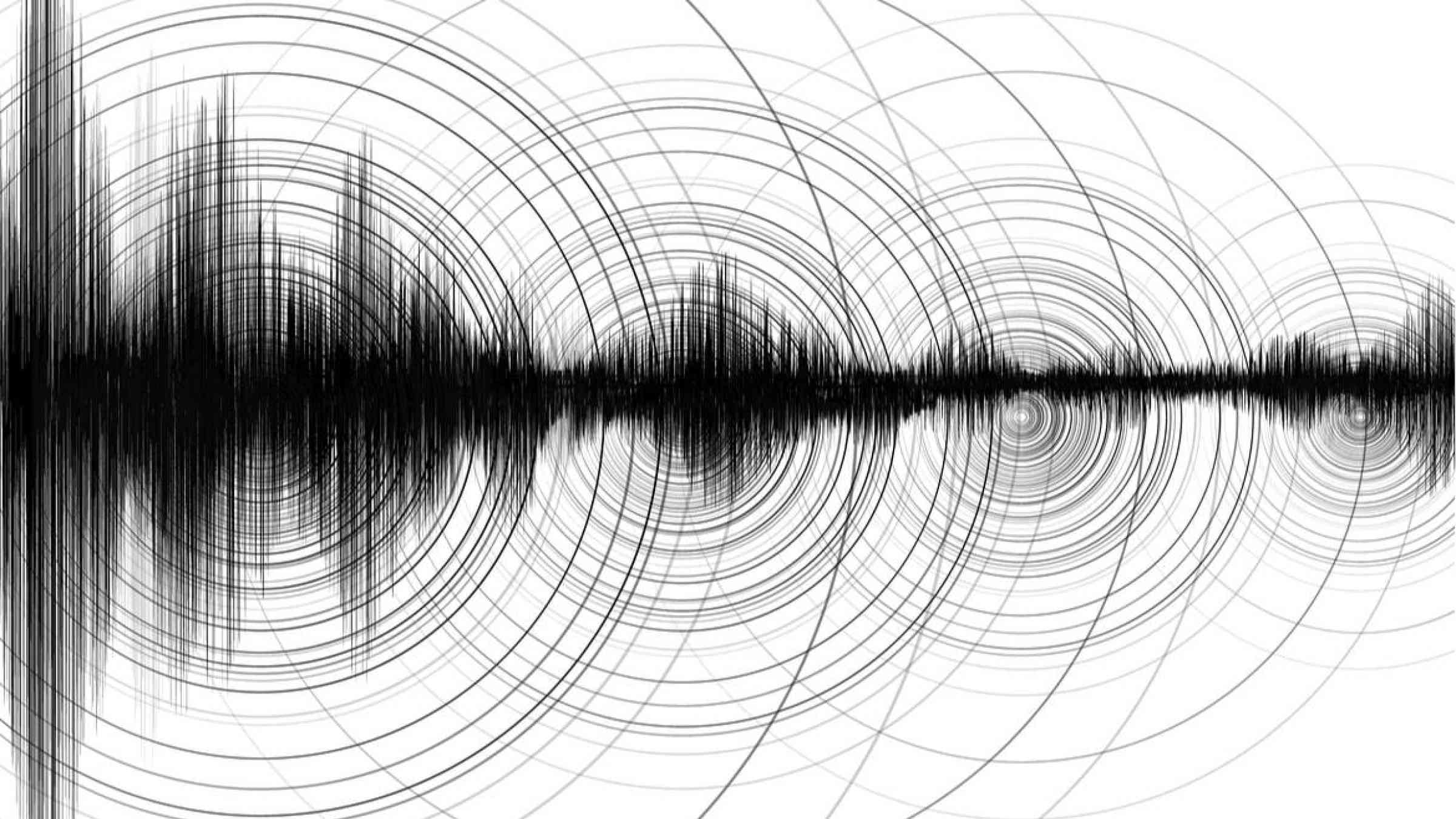 Earthquake wave and circle vibration