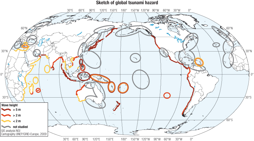 Sketch Of Global Tsunami Hazard Maps Knowledge Base