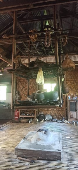 The inside of the 'Chang ghar' house