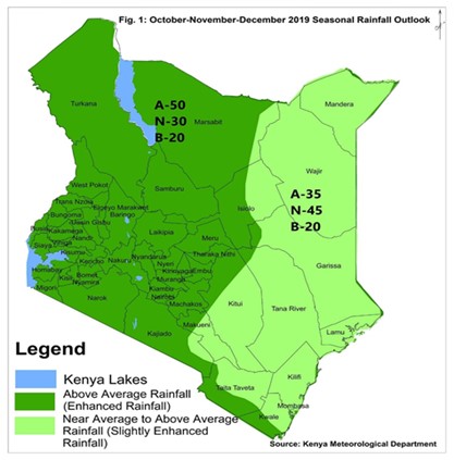 Oct - Dec 2019 seasonal forecast
