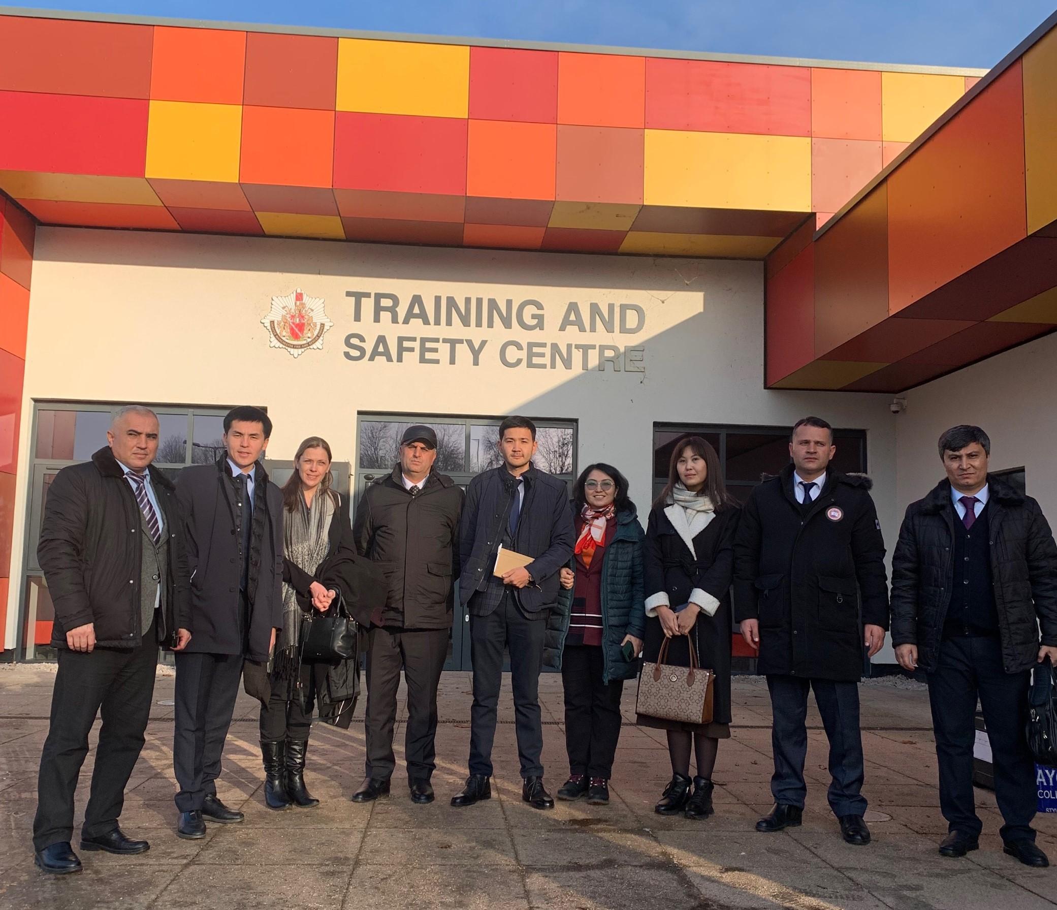 Participants in Bury, Greater Manchester, at the Training and Safety Centre, the largest Fire-Fighter training facility in the UK.