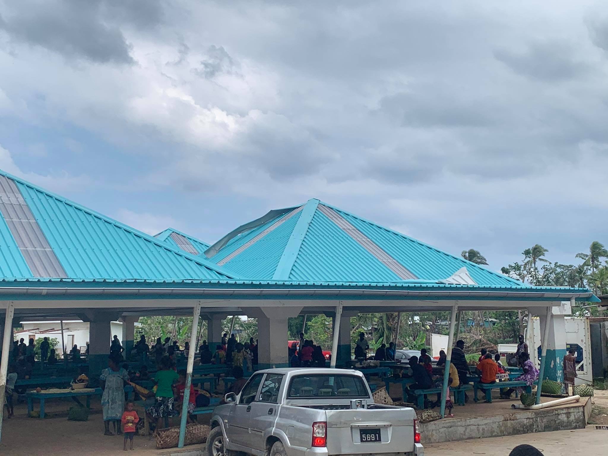 Luganville Market House after Cyclone Harold 