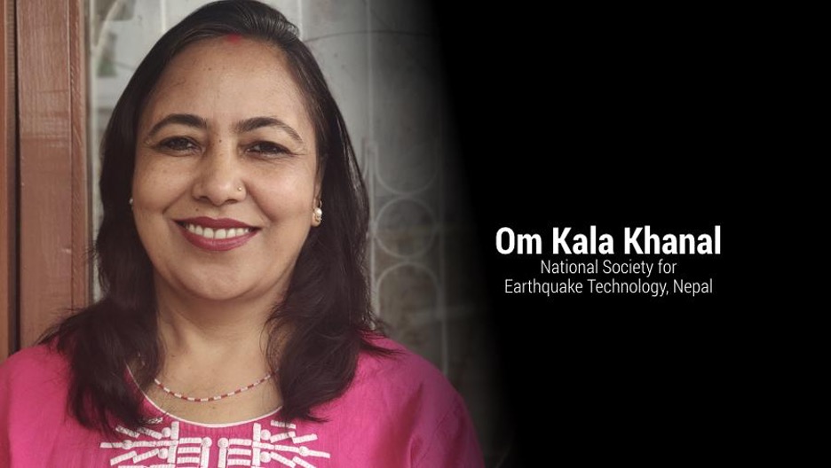 This is a portrait of Om Kala Khanal.