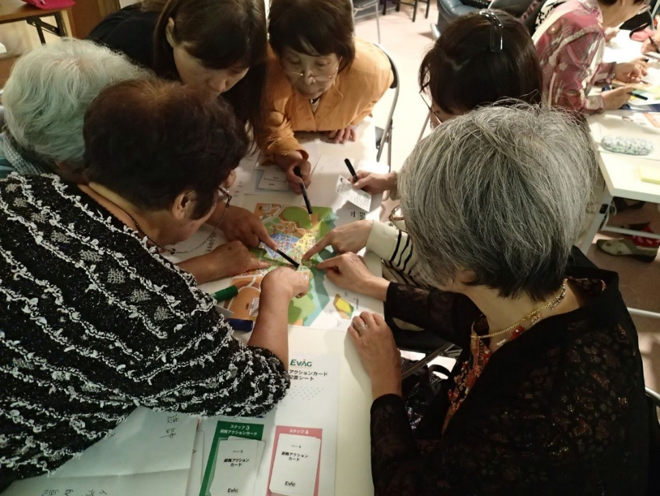EVAG workshop for a non-profit organization in Iwaki City, an area affected by the Great East Japan Earthquake.