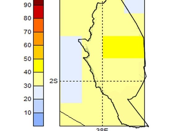 Kitui county map for Oct-Nov-Dec 2019