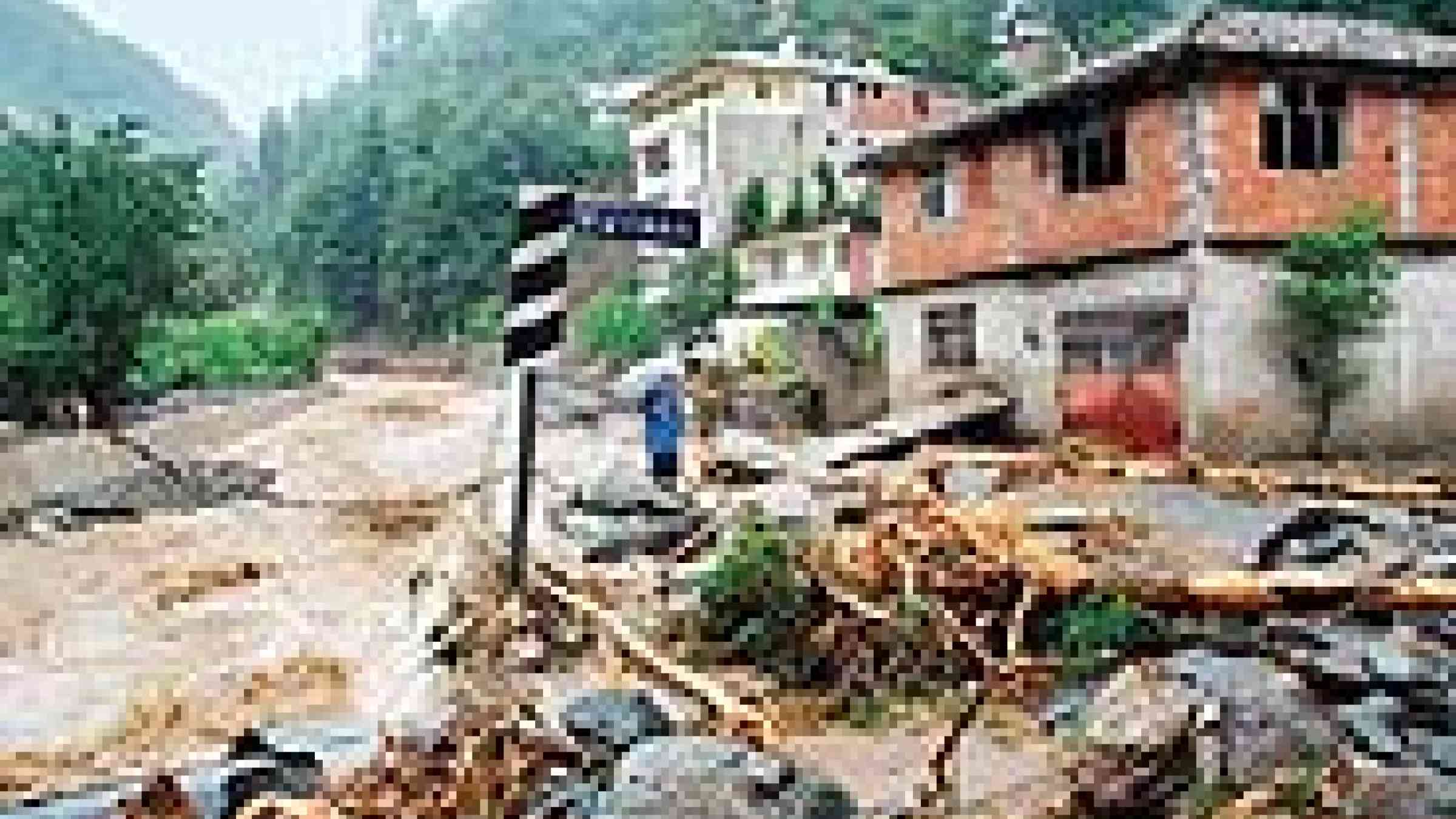 The aftermath of flooding in Giresun, Turkey. Photo via Today's Zaman.