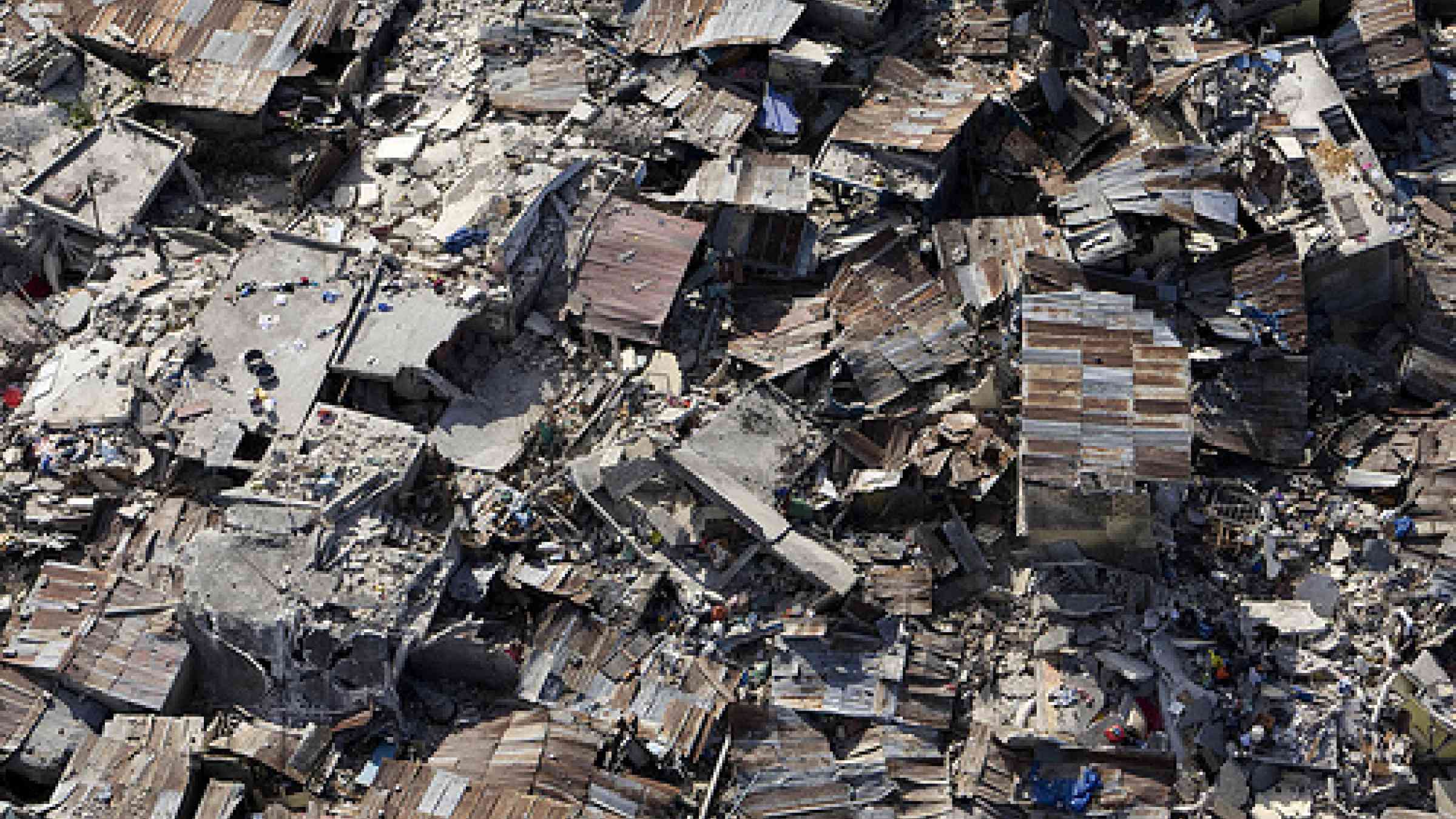 Photo of Port au Prince Haiti, 12 Jan 2010, copyright UNDP