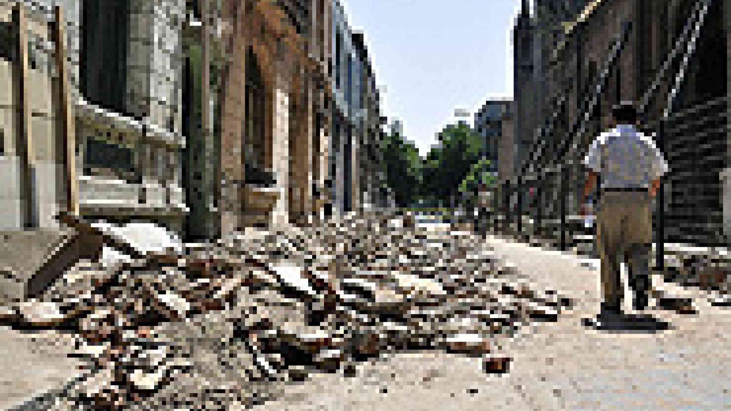 Photo of the debris from Chilean earthquake by Flickr user Luis Ittura Creative Commons Attribution-Noncommercial 2.0 Generic http://www.flickr.com/photos/liturra/4396684367/