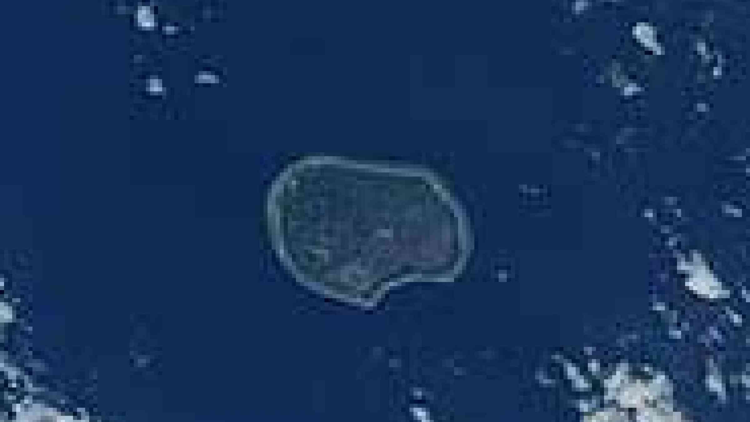 Photo of the Pacific island, Nauru, copyright NASA