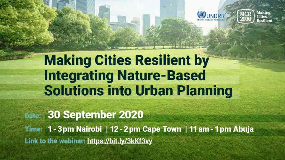 Making Cities Resilient by Integrating Nature-Based Solutions into ...