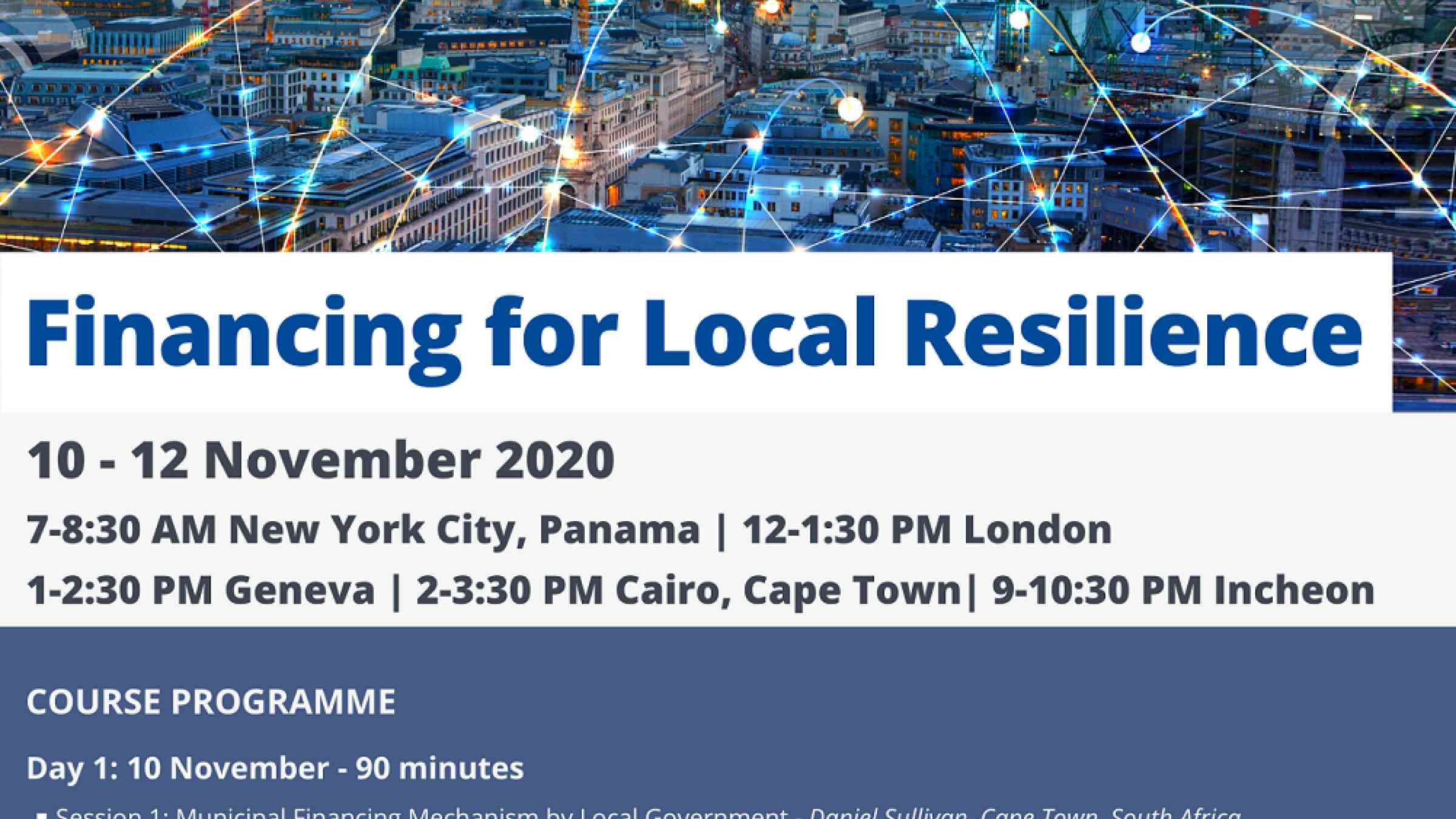 Financing for local resilience flyer