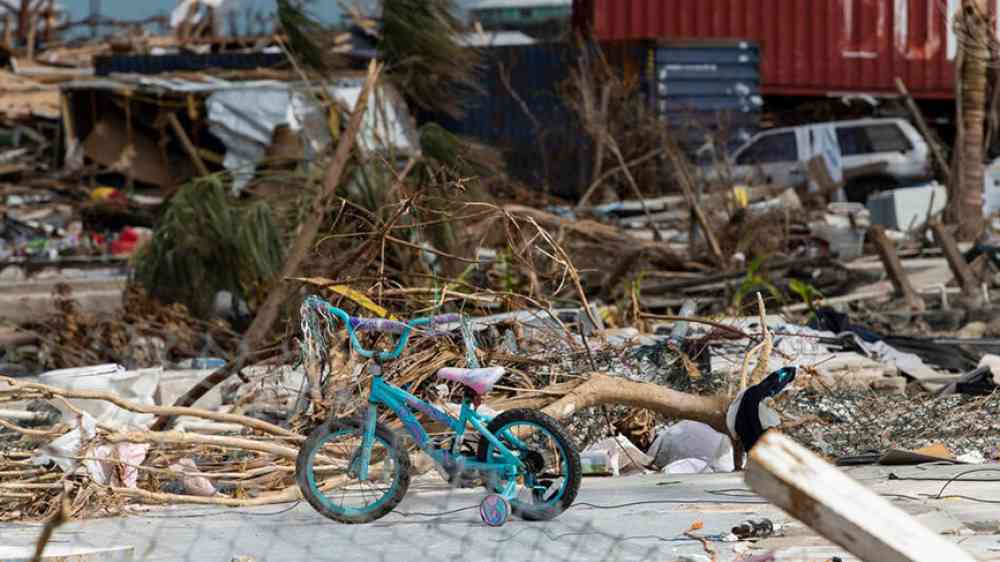 Figure 1. Scenes from Abaco Island, Bahamas, after Hurricane Dorian (category 5) in 2019. UN Photo