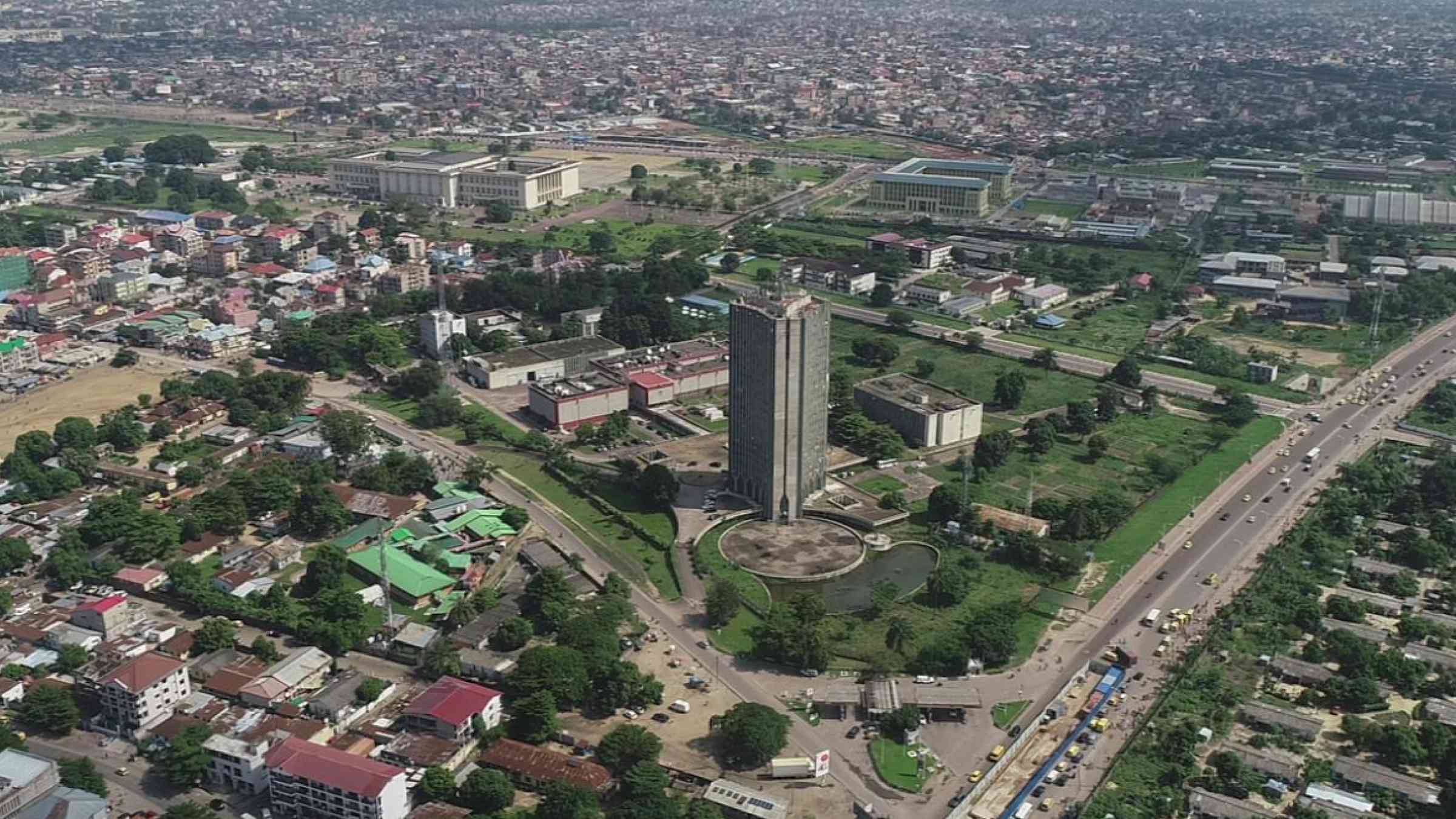 Skyline view of Kinshasa