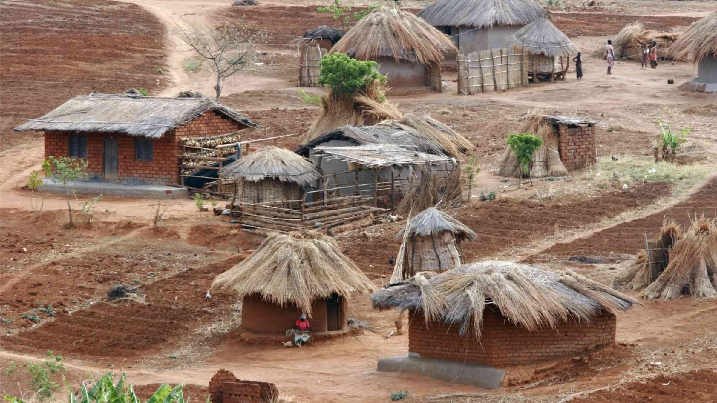 Rural village in Malawi
