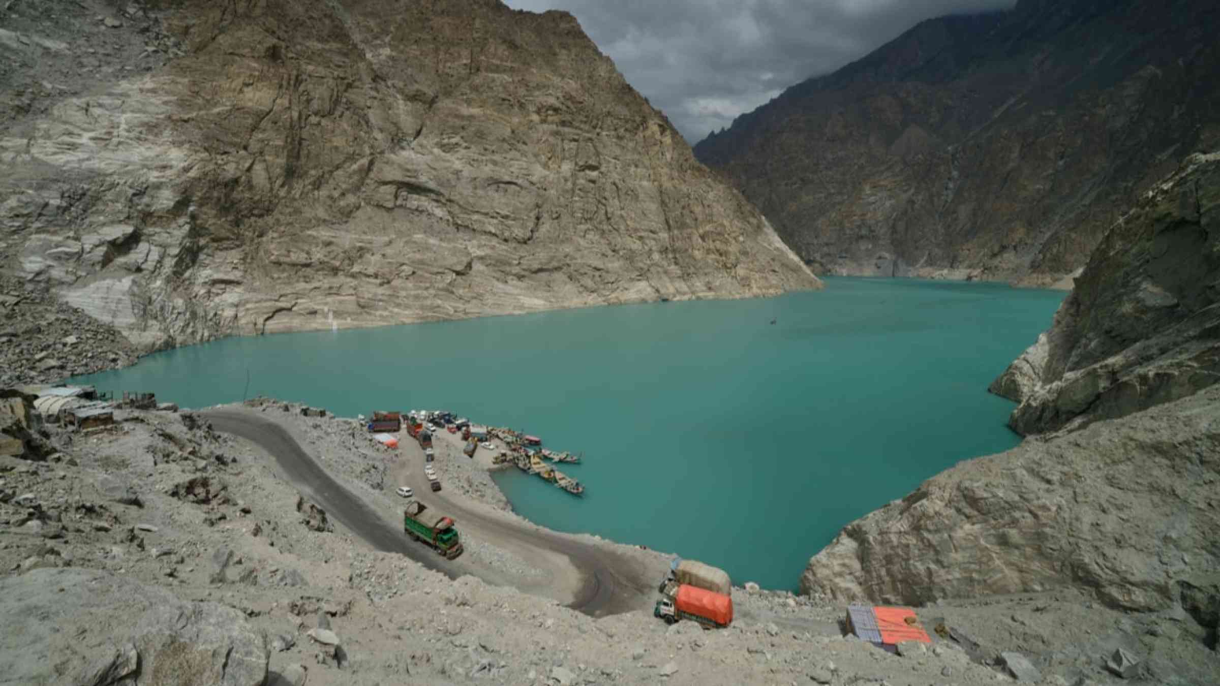 Attabad lake in Pakistan
