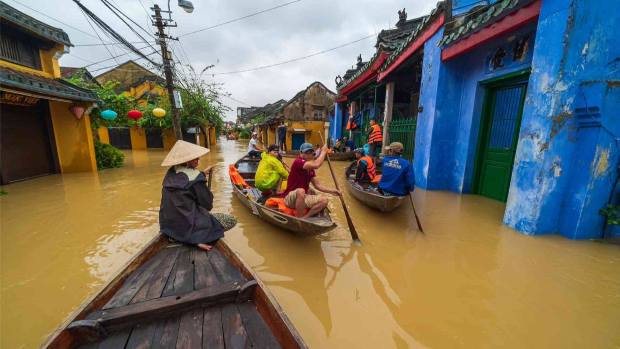 Floods in Hoi An, Vietnam in 2017