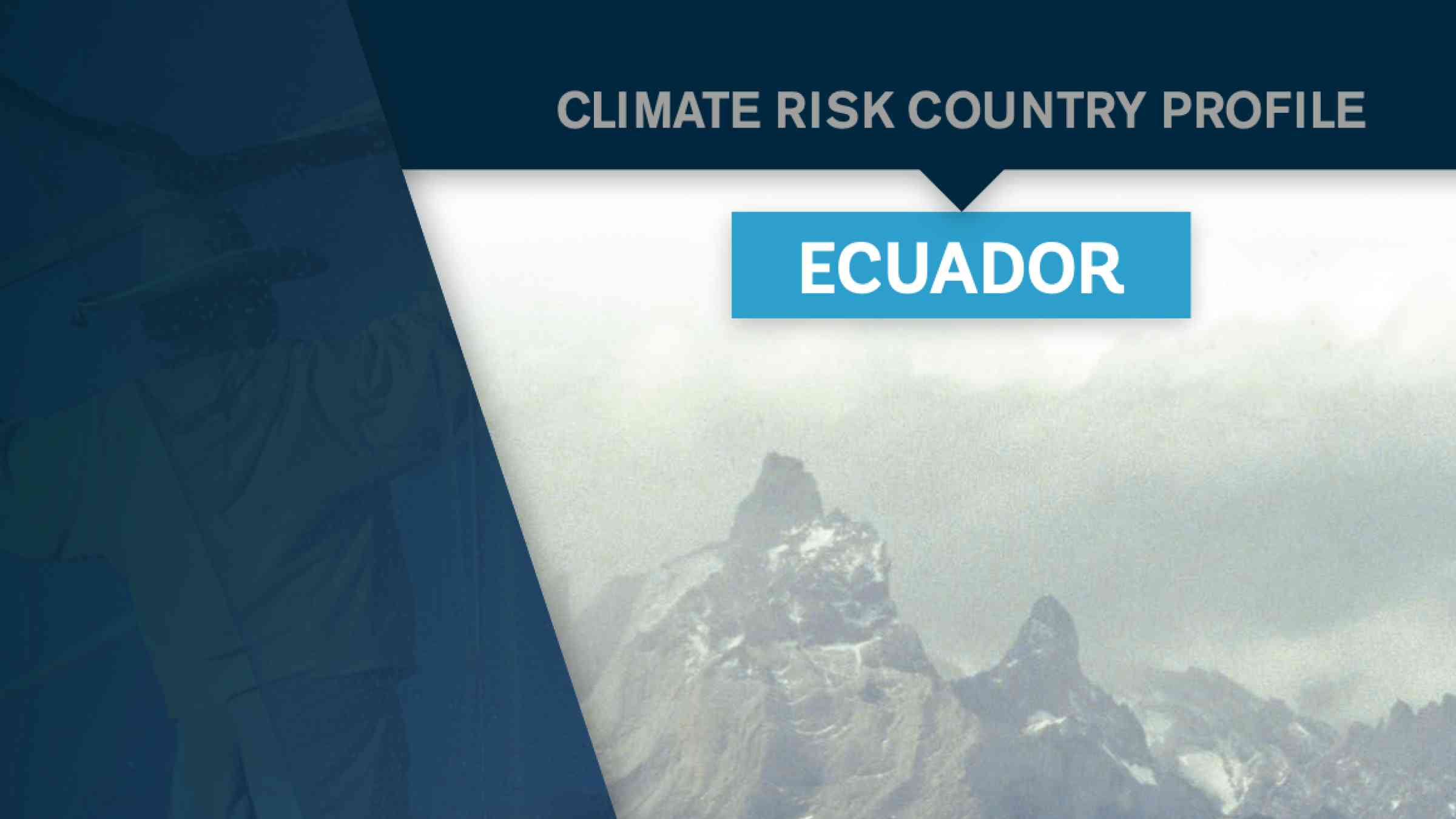 This image shows the coverpage of "Climate risk country profile: Ecuador"