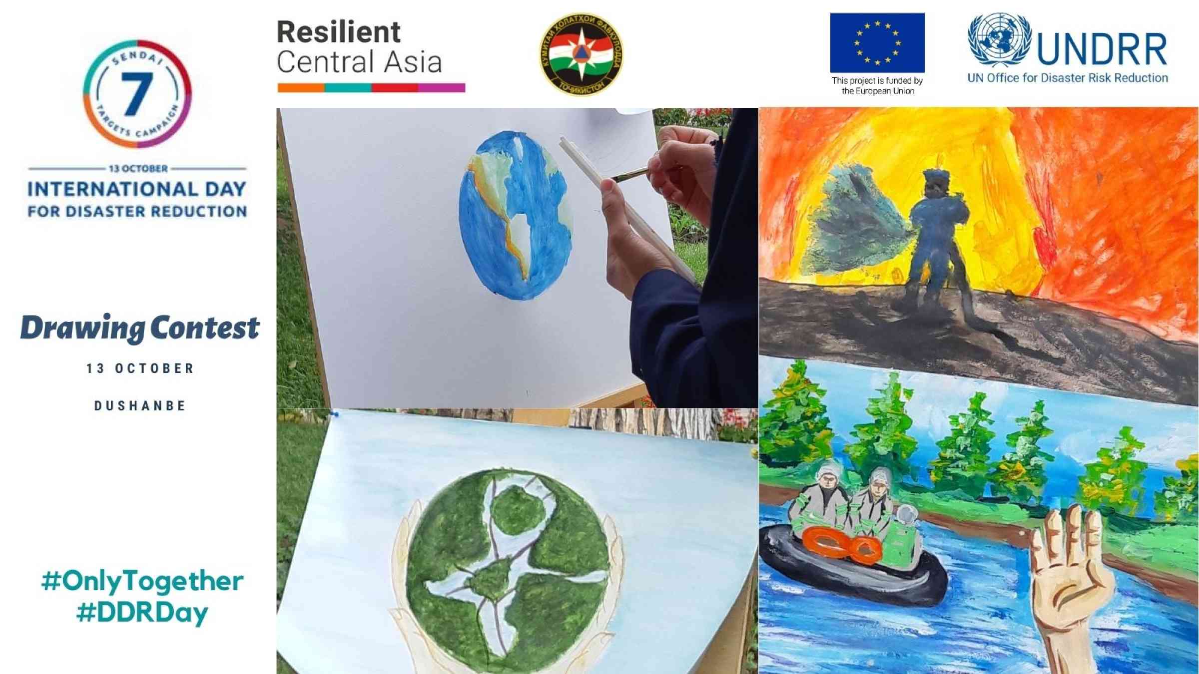 Drawing contest in Dushanbe dedicated to 2021 IDDRR
