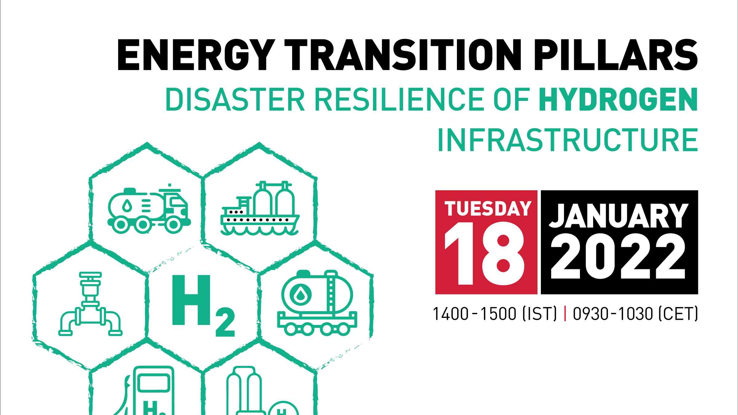 Website banner of Energy transition pillars webinar