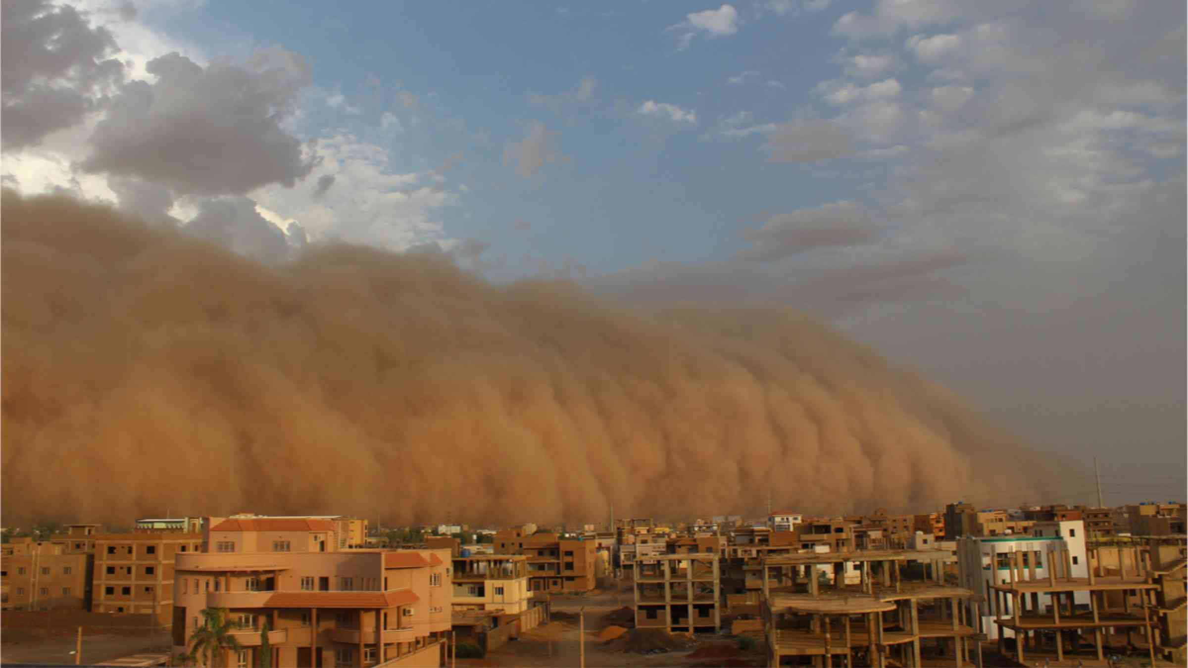 Sandstorm in Khartoum, Sudan.