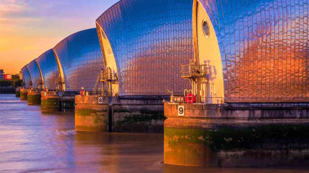Thames Barrier in London, UK