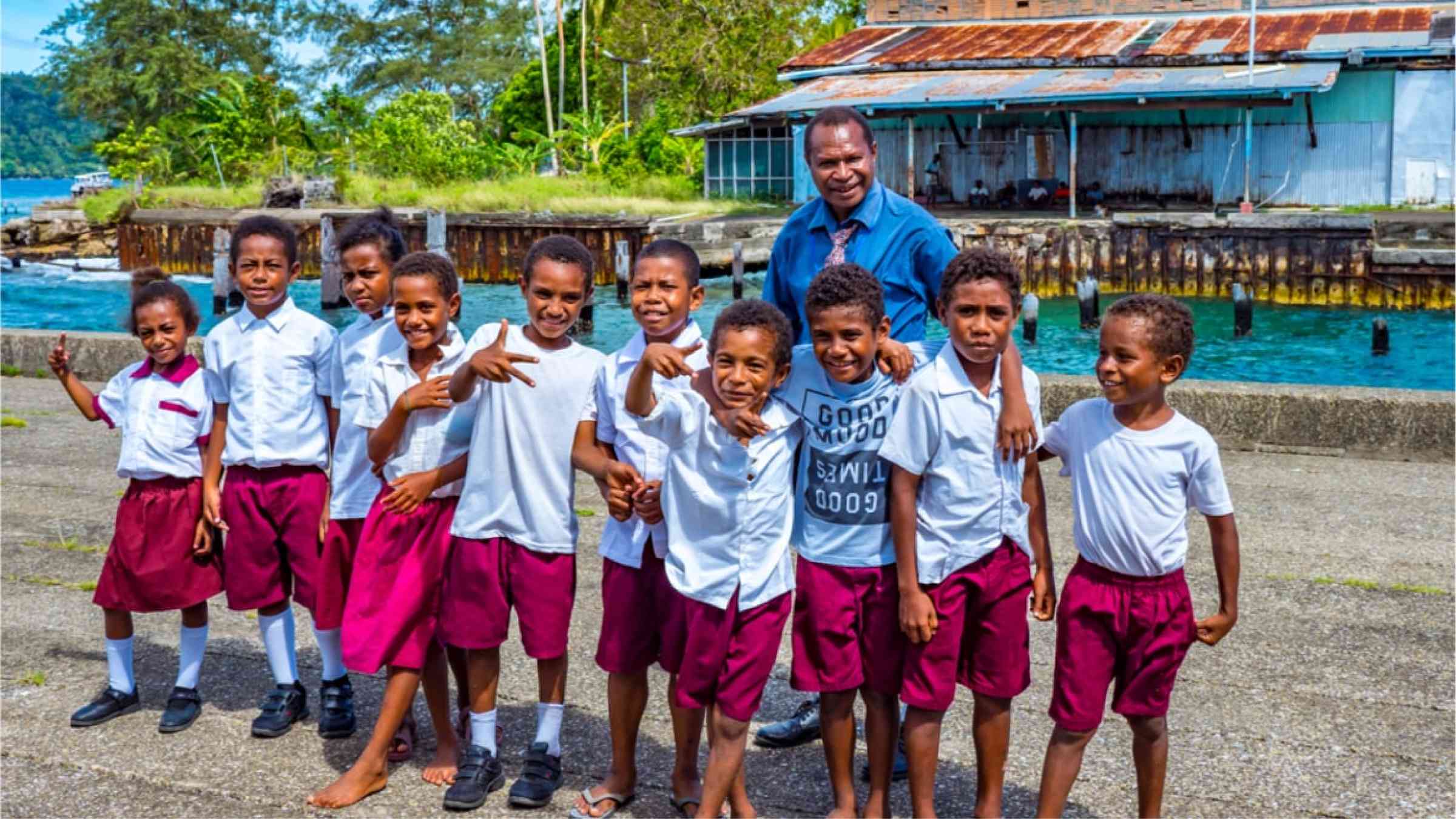 School children in Vanuatu.