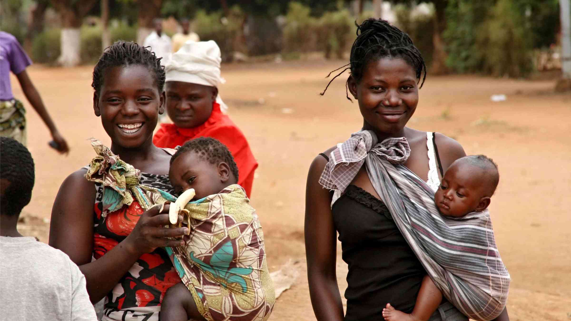 Women with their children, Mozambique