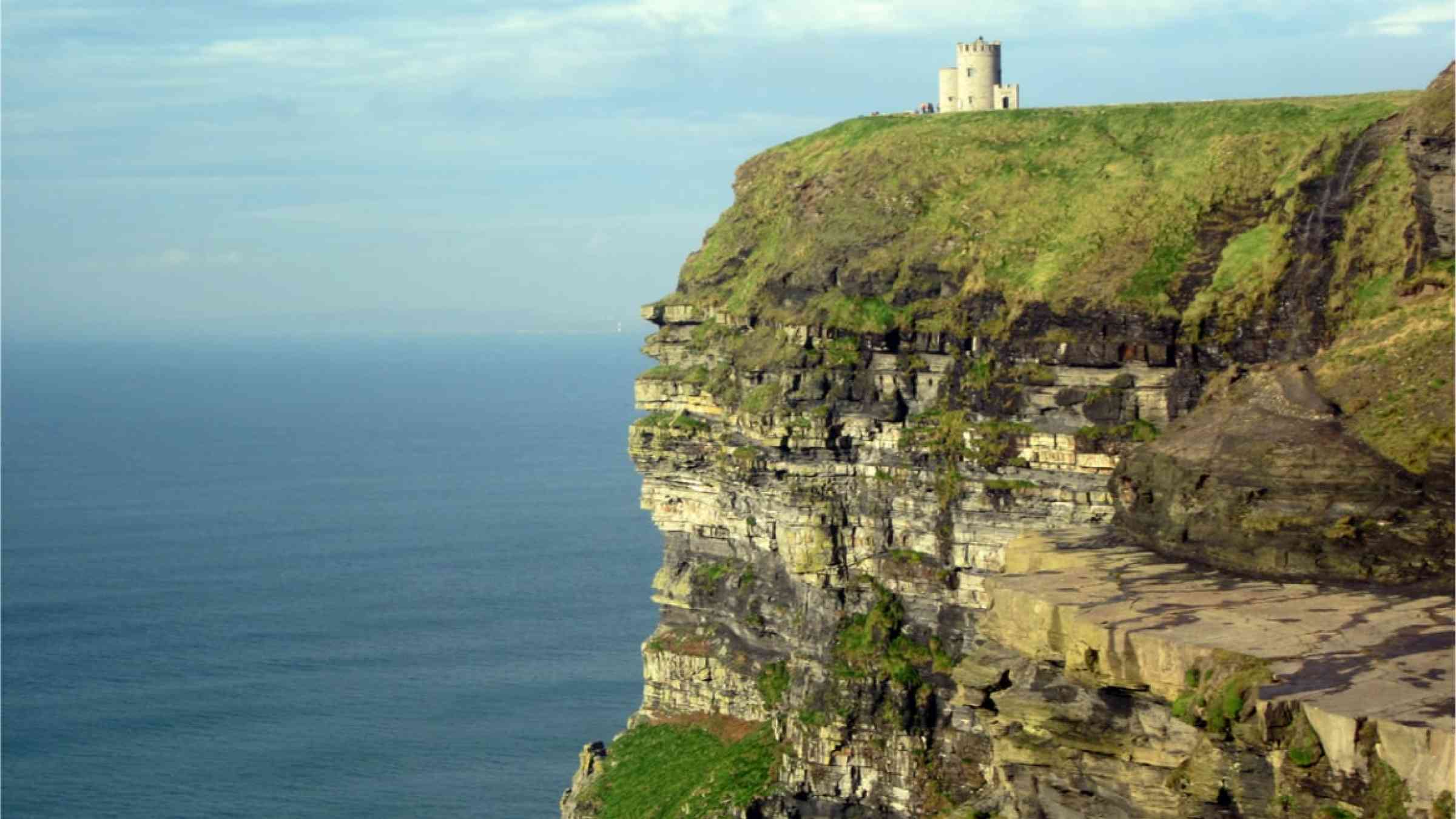 Steep coast in Scotland.