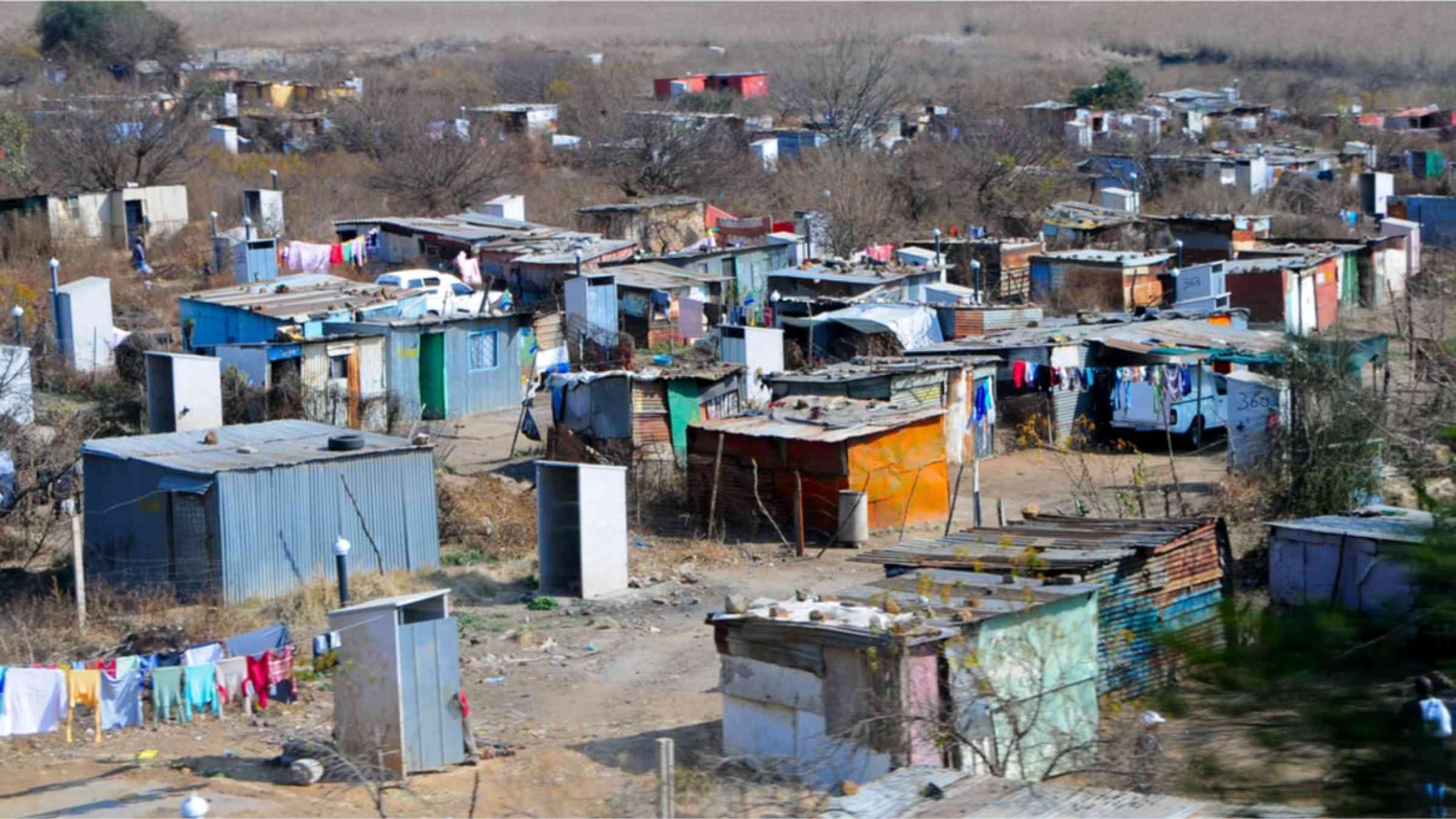Township in South Africa. Soweto in Johannesburg.