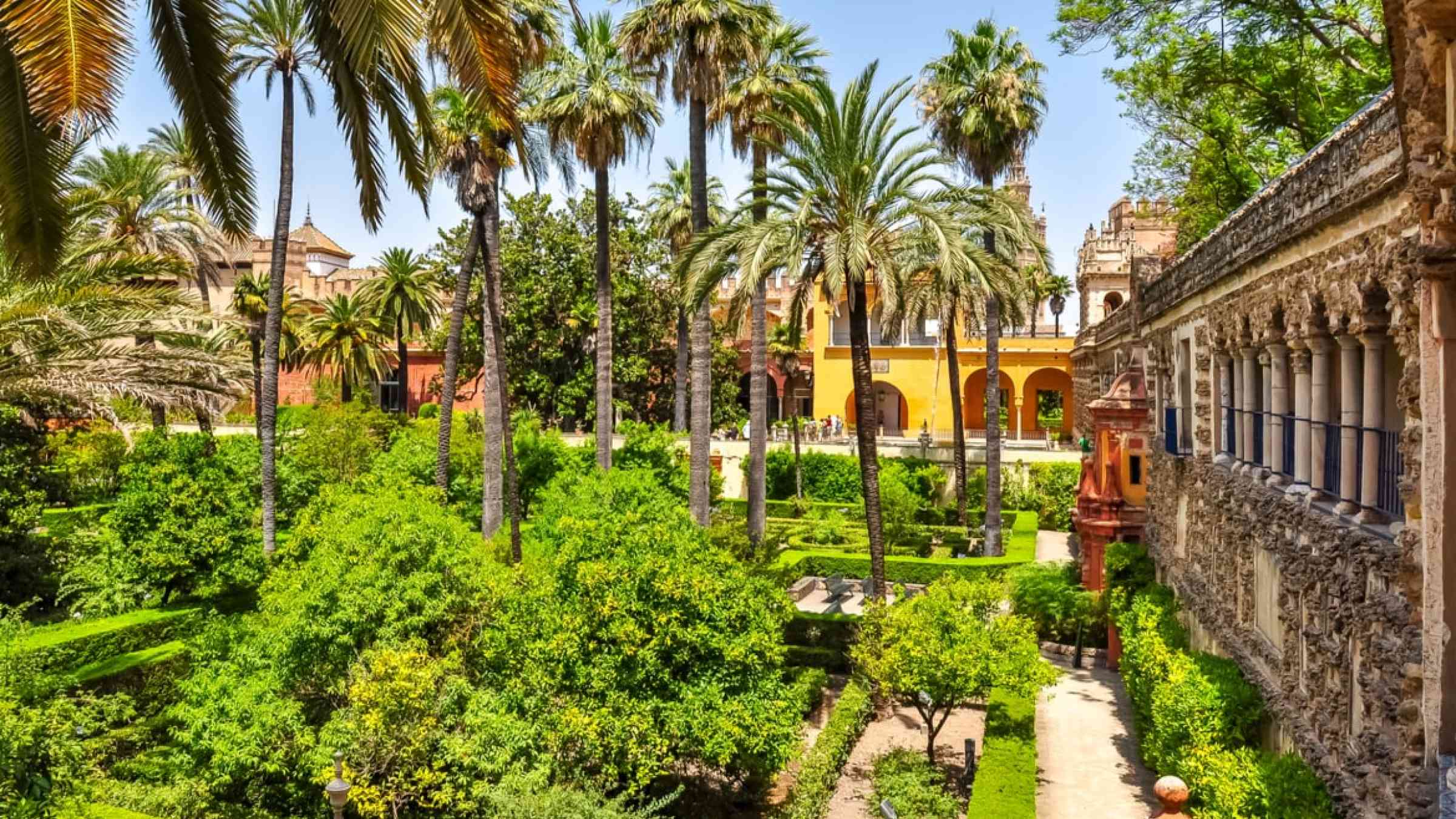 Garden in Seville, Spain
