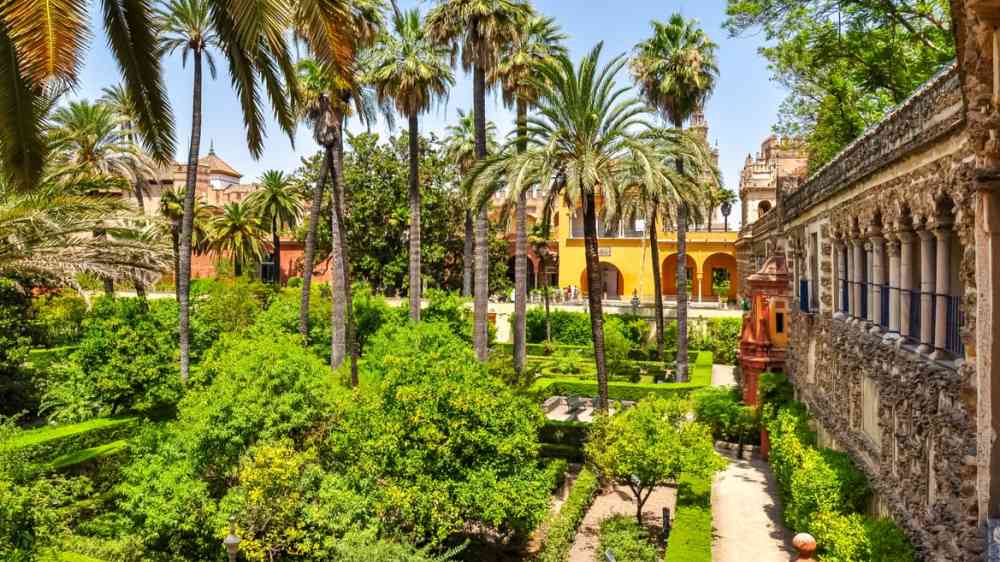 Garden in Seville, Spain