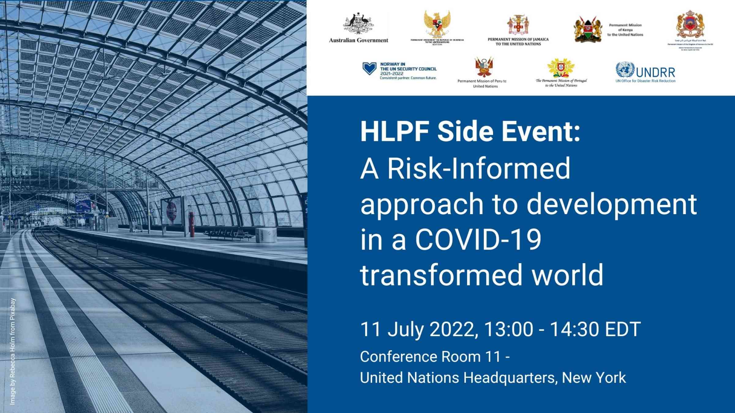 HLPF Side Event: A Risk-Informed Approach to Development in a COVID-19 ...