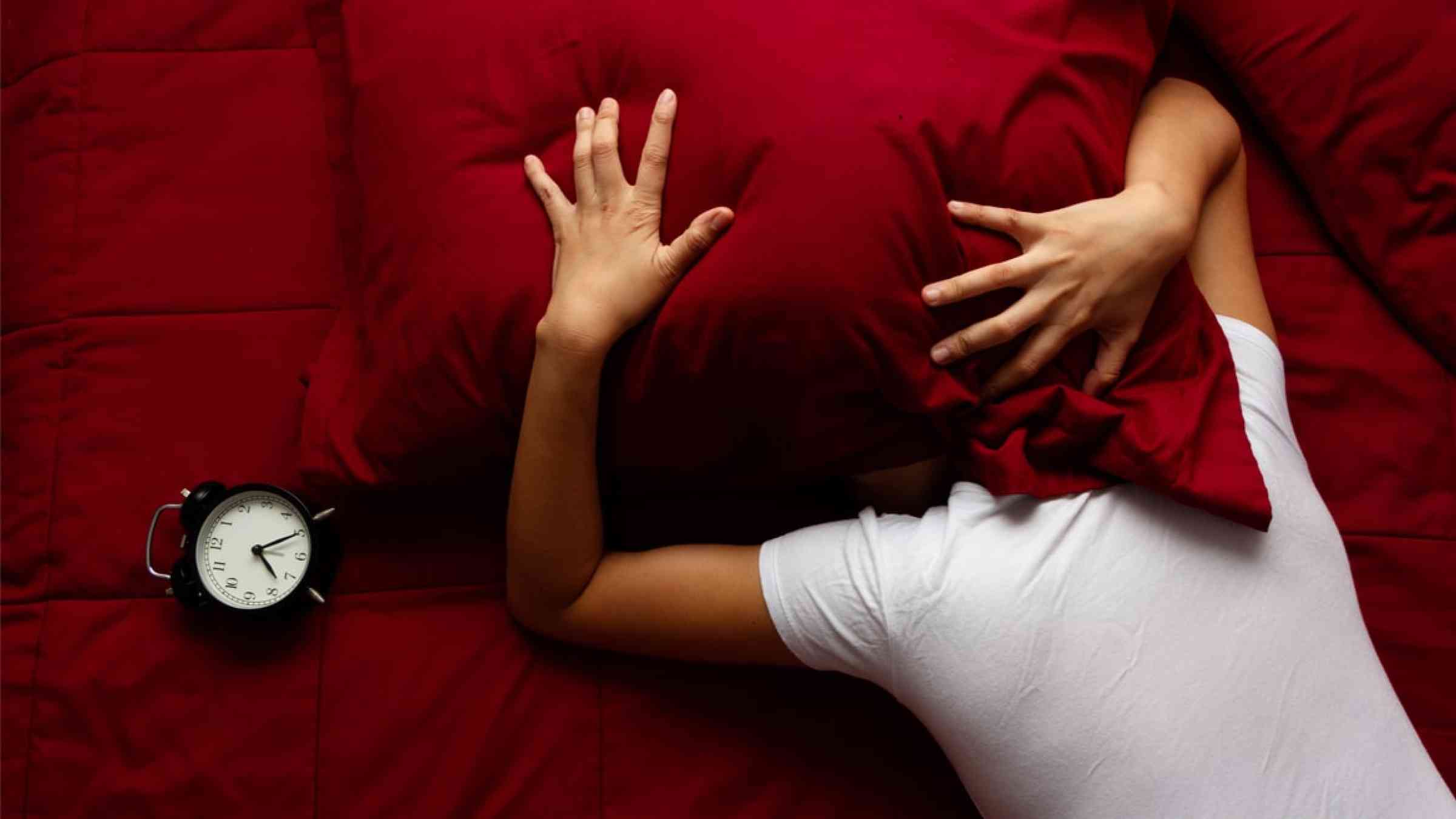 Person disturbed in their sleep