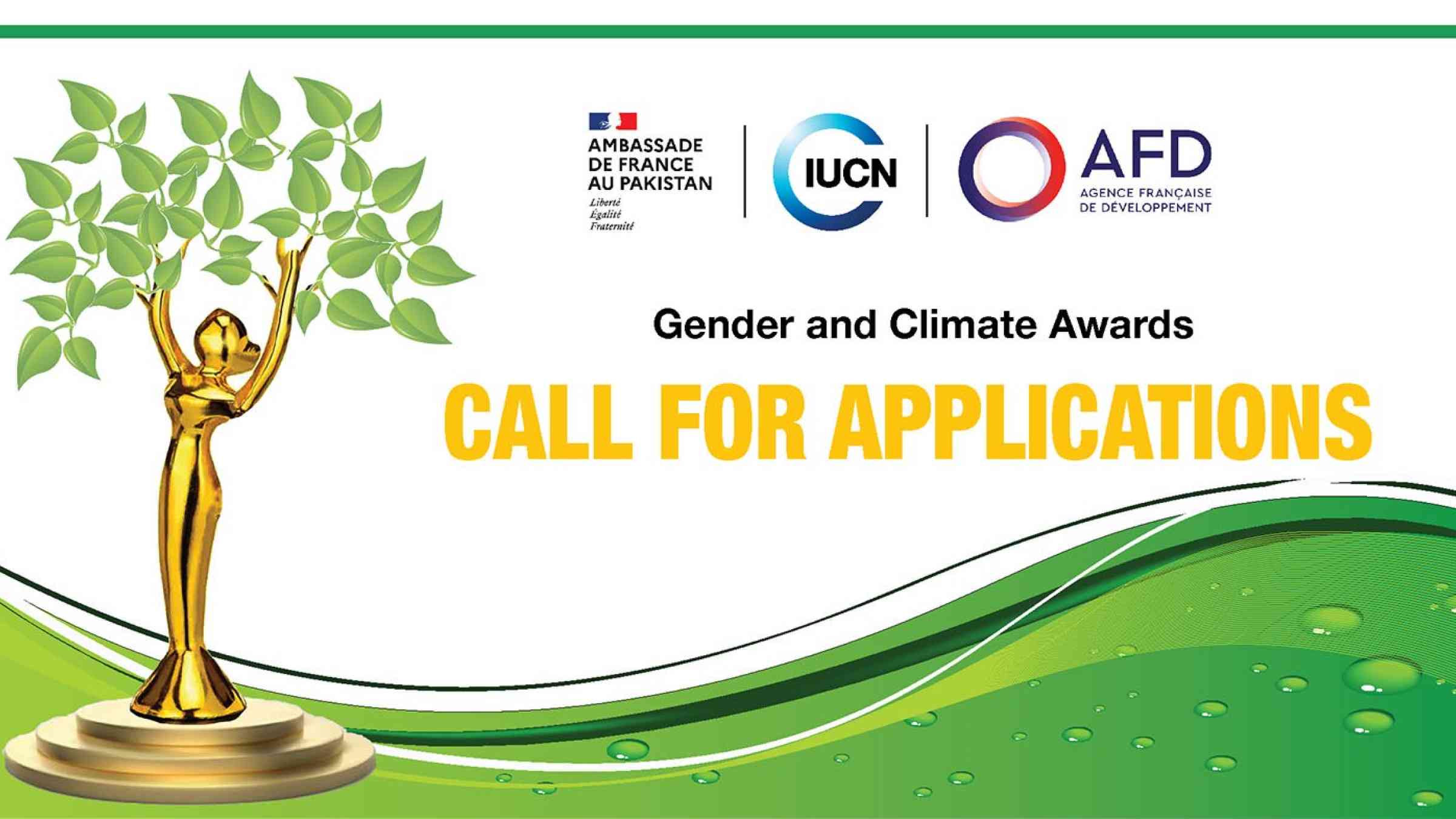 Banner for the Gender and Climate Awards
