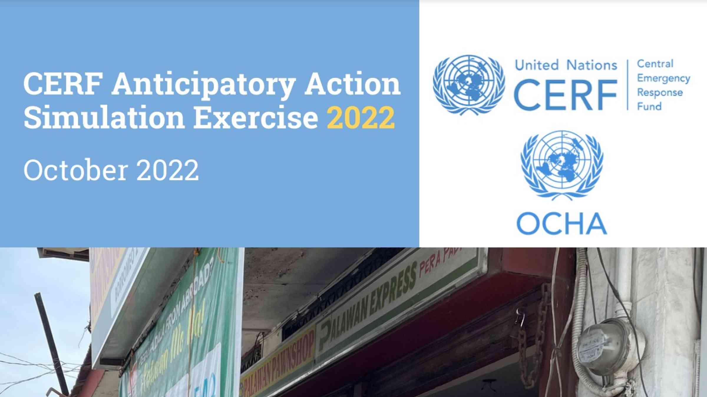 CERF anticipatory action simulation exercise 2022 (October 2022)