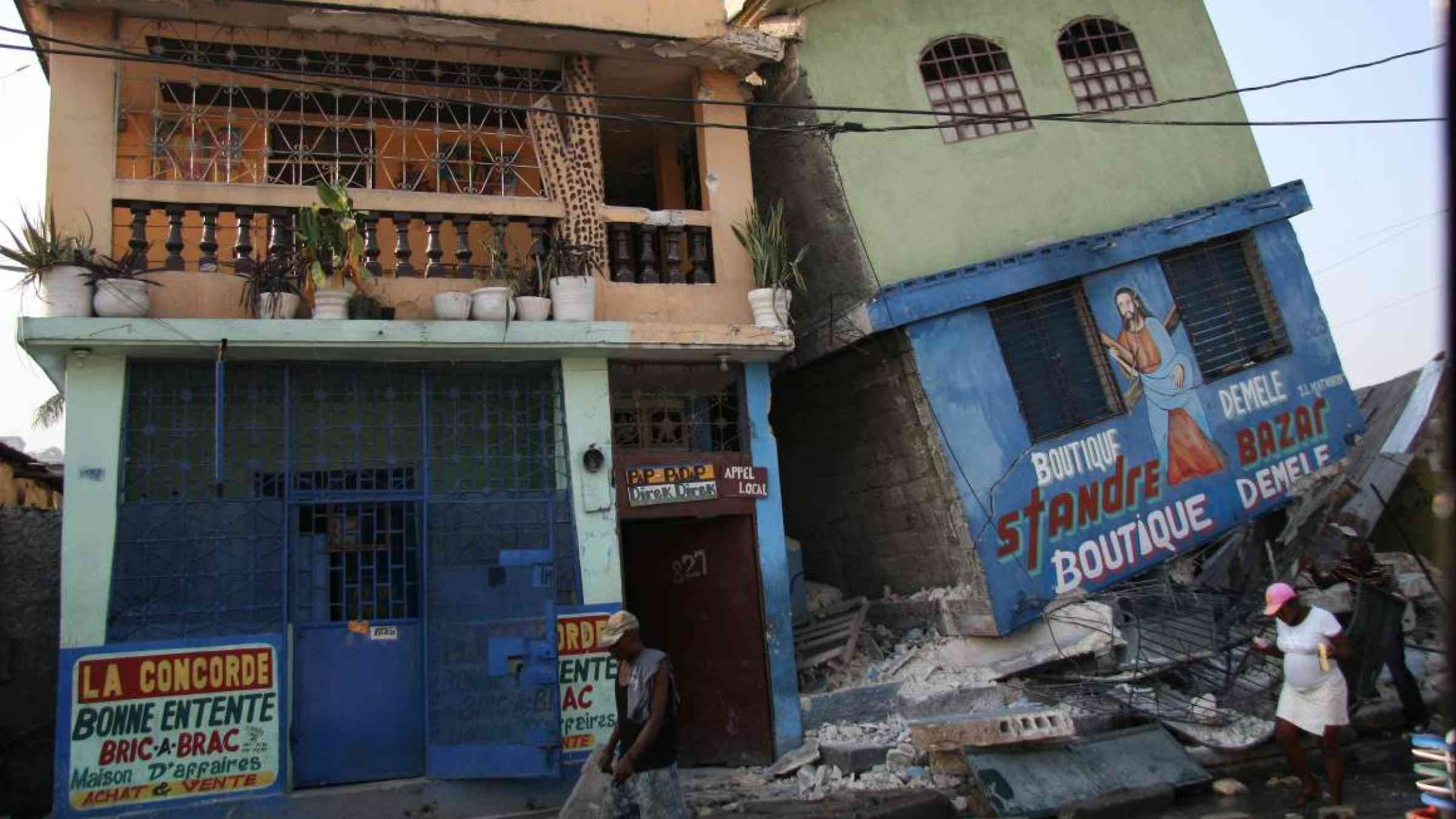 Haiti - earthquake damage