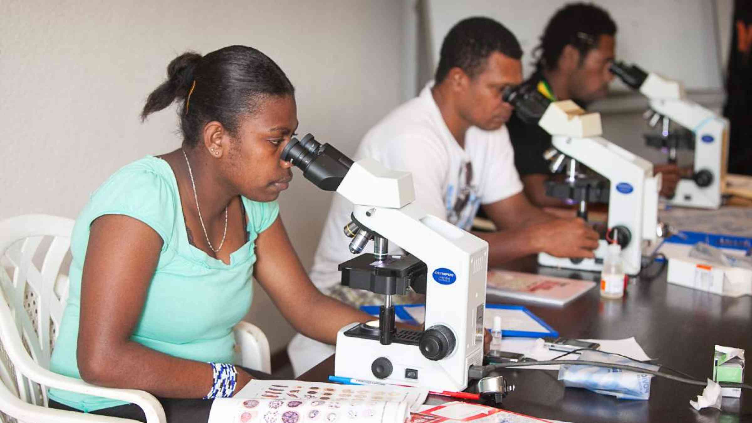 Microscopists training, Vanuatu