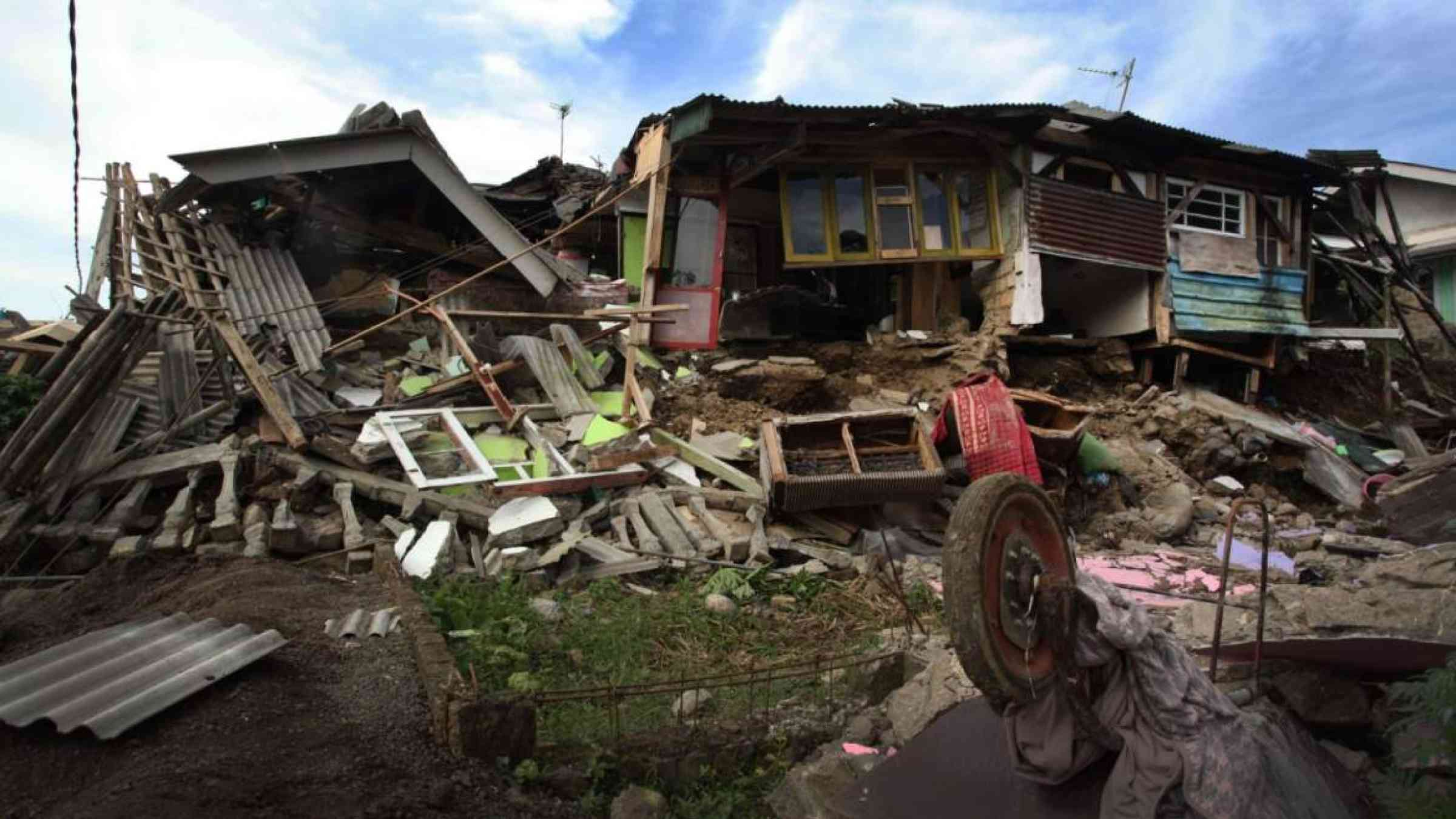 Earthquake damage in  Cianjur, West Java. November 2022