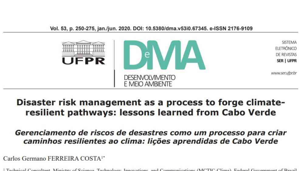 Verde Risk Management Disaster risk management as a process to forge climate-resilient ...