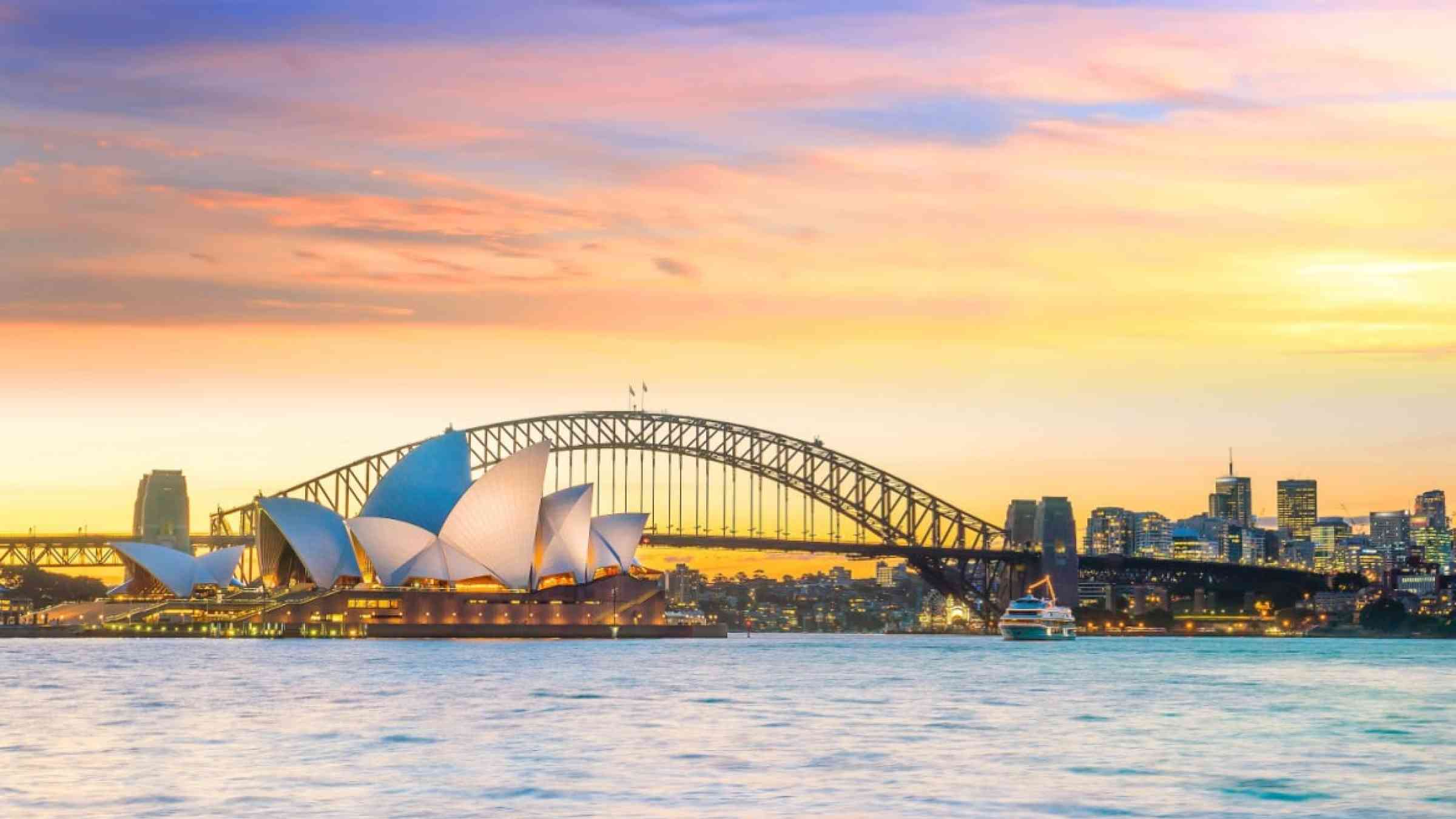 Skyline of Sydney in Australia