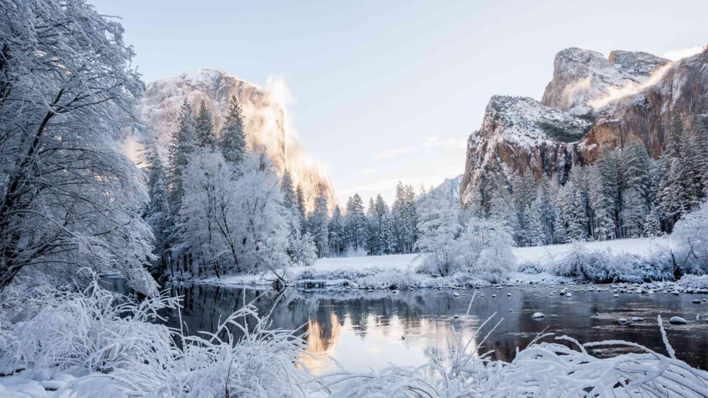 Yosemite National Park in Winter, California-USA