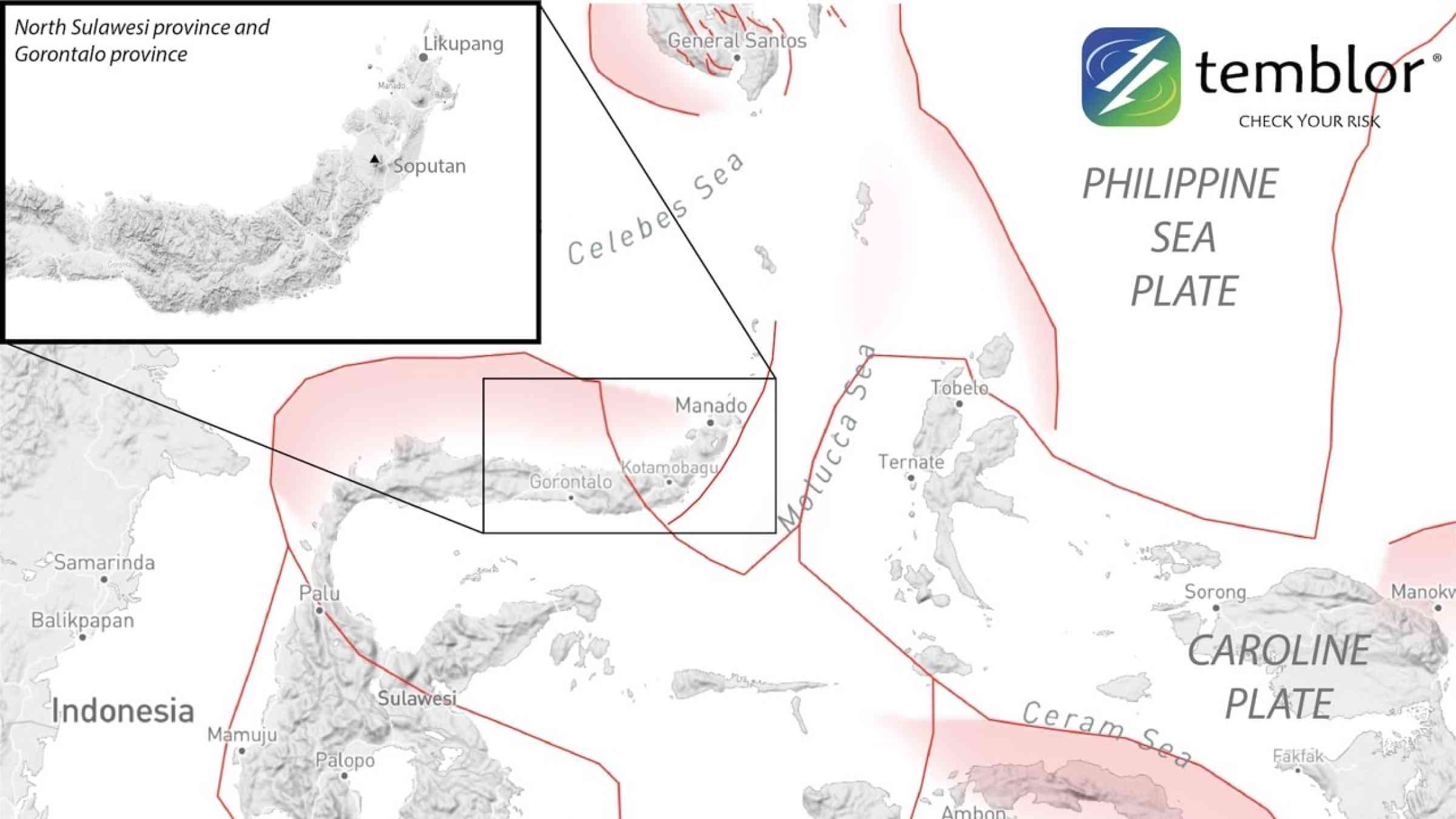 Seismic map of Indonesia