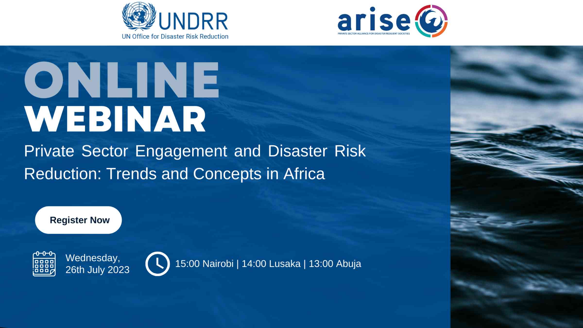 Africa ARISE webinar flyer