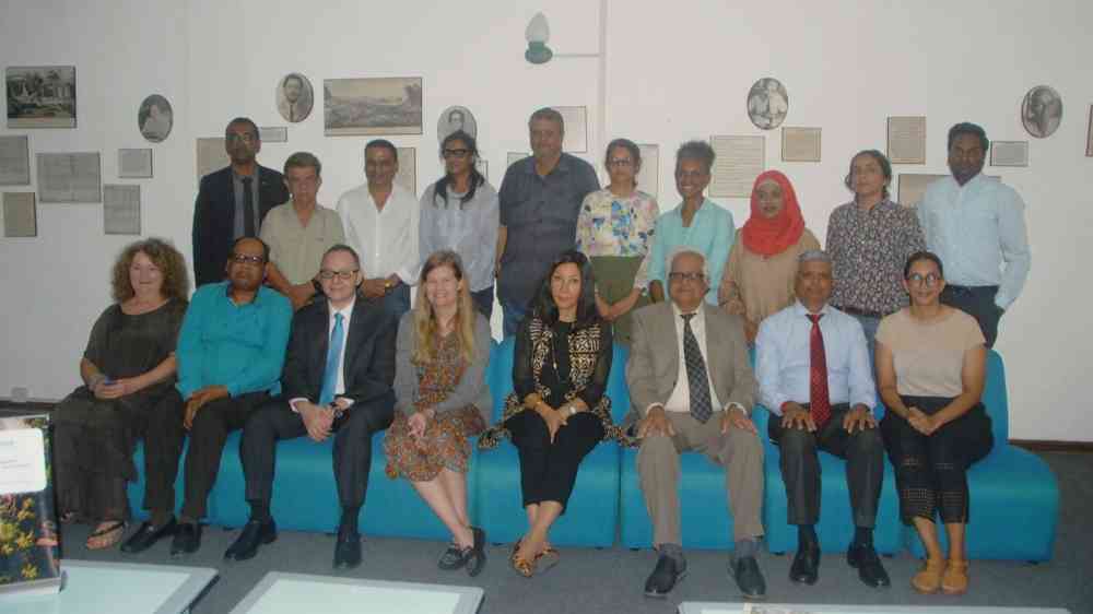group photo from media training
