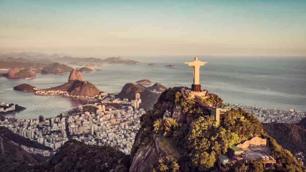 Mountain at sunset, Rio De Janeiro, Brazil