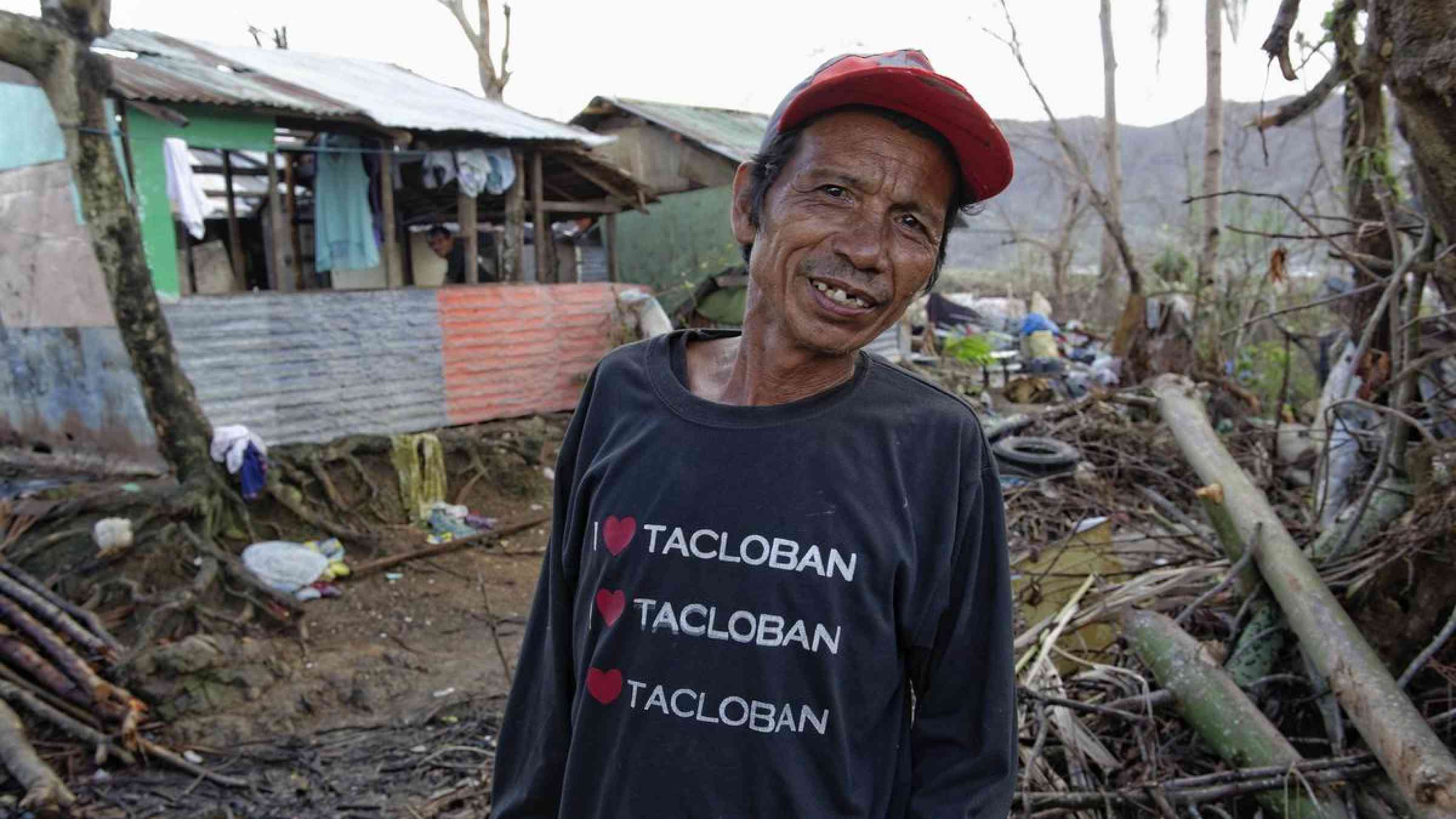 Typhoon Haiyan survivor, Tacloban, Philippines