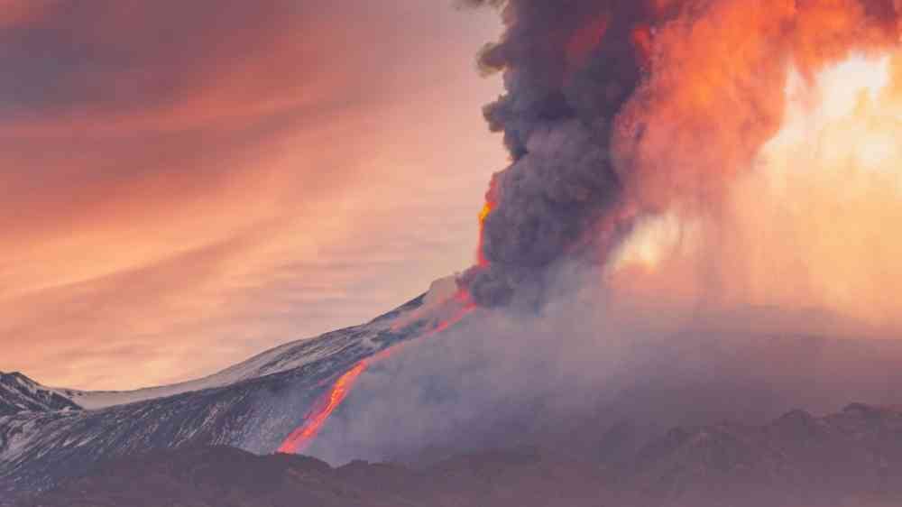 Volcanic eruption